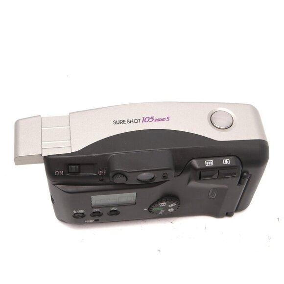 Vintage Canon Sure Shot 150 Zoom S Camera 35mm Retro Lomography Silver Flash Cas - Picture 5 of 12